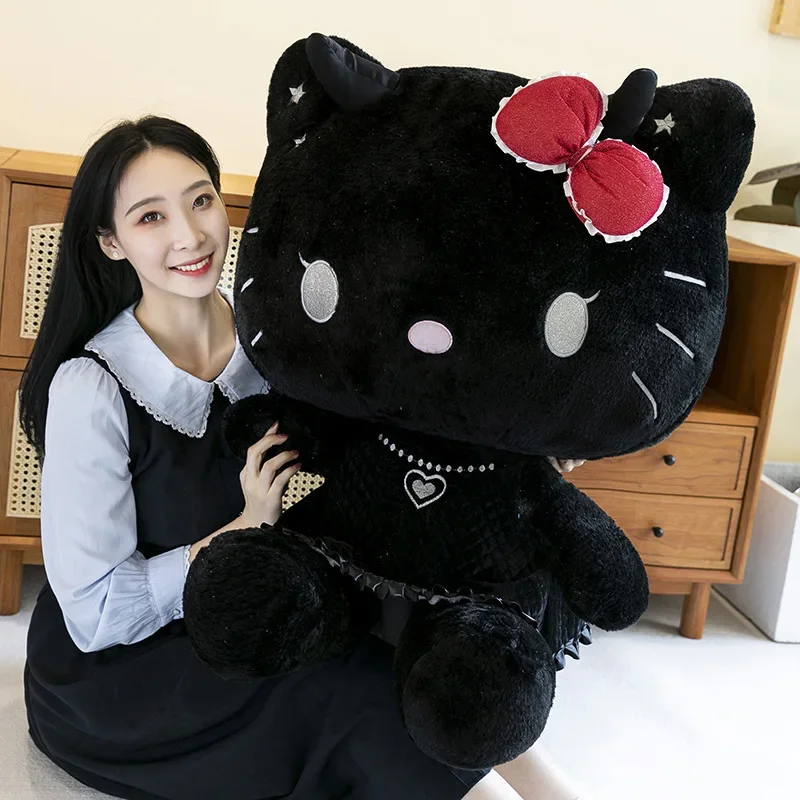 40cm Cute Sanrio Hello Kitty Plush  Kawaii Angel Demon KT Cat Soft Stuffed Plush - $31.39