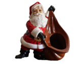 Vtg MCM 1970 Santa Claus Christmas Byron Mold Ceramic Candy Dish Planter... - $35.00