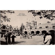 Vintage Merrie England RPPC Postcard, Village Green Century of Progress ... - £14.65 GBP