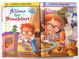 A Stepping Stone Book: Aliens for Breakfast &amp; Aliens for Dinner Lot of 2 Books - £7.87 GBP