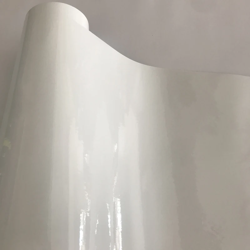 10/20/30/40/50x152cm White Gloss Vinyl Sticker Car Wrap Roll with Air Release Te - £58.59 GBP