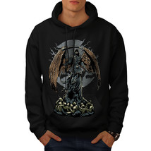 Wellcoda Evil Grim Reaper Mens Hoodie, Horror Casual Hooded Sweatshirt - £25.41 GBP+