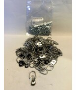 100 One-Hole 1 Inch Chrome D-Ring Frame Picture Mirror Strap Hangers Wit... - $18.75