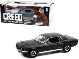 1967 Ford Mustang Coupe Matt Black (Adonis Creed&#39;s) &quot;Creed&quot; (2015) Movie 1/18... - £67.94 GBP