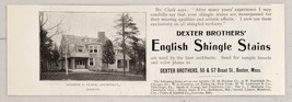 1899 Print Ad Dexter Brothers English Shingle Stains Old Home Boston,MA - £8.05 GBP