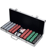 500 Poker Chip Set - Includes 2 Decks of Cards + Dealer Button + Blind B... - €52,82 EUR