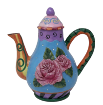 Milson &amp; Louis Floral Design Hand Painted Teapot RARE - £27.68 GBP