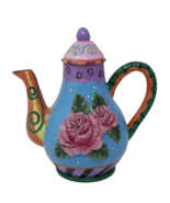 Milson &amp; Louis Floral Design Hand Painted Teapot RARE - £27.40 GBP