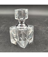 Elegant Tizo Faceted Crystal Diamond Cut Perfume Bottle w/Wand Dauber Be... - £31.14 GBP