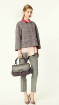 $3000 New Oscar De La Renta Stunning Wool Check Jacket Coat Us M - £398.87 GBP