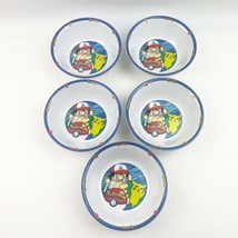 FIVE Vintage Pokemon Pikachu Gotta Catch &#39;em All Child Cereal Snack Bowl... - $49.99