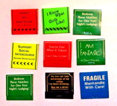 9 Collectible New Vintage Matchbooks: People Greeters Funny Pick Up Line... - £7.95 GBP