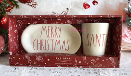 Holiday Rae Dunn Milk and Cookies Merry Christmas Santa Cup Plate Set Me... - £28.82 GBP