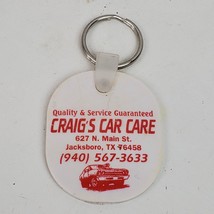 Vintage 1990 Craig&#39;s Car Care Texas Keychain Collectible Advertising - $13.10