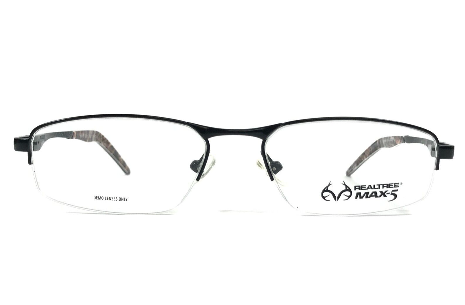 Realtree Brille Rahmen MAX-5 R495 BLK Schwarz Rot Rechteckig Halb Rim 53... - £55.84 GBP
