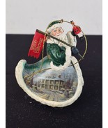 Thomas Kinkade Ashton Drake Christmas Ornament Homestead House Santa 2004 - $239.99 MXN