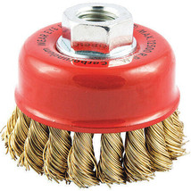 Cup Brush,Wire 0.020&quot; Dia.,Brass - $32.99