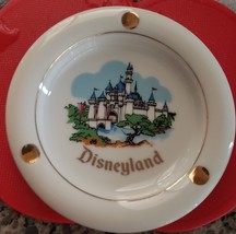 Disneyland Castle Ceramic Ashtray, Japan,  4-1/2&quot; x 1-1/2&quot; vintage - £15.63 GBP