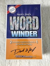 Word Winder 2 in 1 Puzzle Games Signed by David Hoyt Factory Sealed New - $16.96