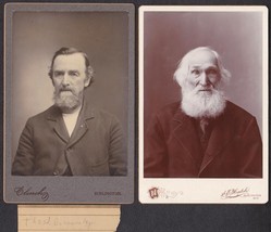 Thomas Jessop Bottomley (2) Cabinet Photos - Burlington, Wisconsin - £27.54 GBP