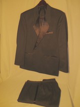 DC Mohex Fashions Black Tuxedo Suit 46R - £39.50 GBP