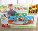 New--Hasbro Sesame Street Rails &amp; Roads Elmo Junction 2 in 1 Car And Tra... - $74.25