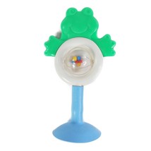 Vintage 70s 80s Playskool Stay Put Frog Baby Rattle Toy Suction Cup Toy - £11.18 GBP