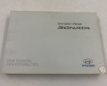 2014 Hyundai Sonata Owners Manual Handbook OEM F04B23058 - £11.67 GBP