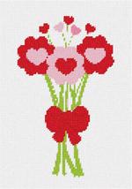 Pepita Needlepoint Canvas: Heart Bouquet, 7&quot; x 10&quot; - £39.54 GBP+