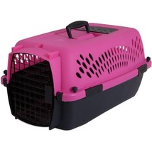 Aspen Pet Fashion Pet Porter Kennel Pink &amp; Black up to 15 lbs .23&quot;L x 15.2&quot;W x 1 - £47.29 GBP