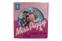 New Vintage The Muppet Sound Tambourine Miss Piggy Nurse 1980 Jim Henson 9&quot; Rare - $26.30