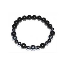 6mm Terahertz &amp; Black Tourmaline bracelet - £8.65 GBP