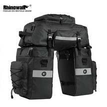 RHINOWALK MTB Bicycle Carrier Bag Rear Rack Bike Trunk Bag Luggage Pannier 3 in  - £93.22 GBP