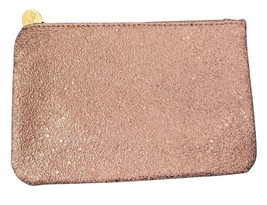 Ipsy Cosmetic Makeup Bag Top Zipper Pouch Pink and Gold - $118.87 MXN