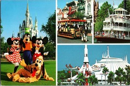 Vtg Postcard Magic Moments in the Magic Kingdom, Walt Disney World, PM 1990 - £6.13 GBP