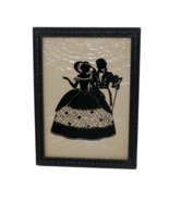 The Minuet Framed Reverse Painted Silhouette Picture - $40.73 CAD