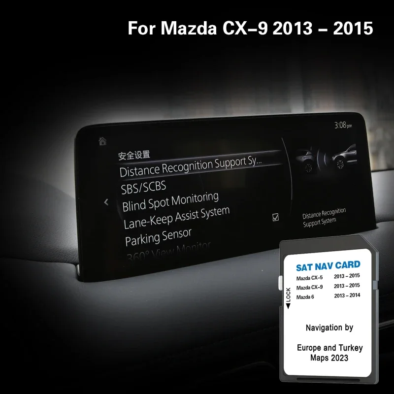 Car Accessories For MAZDA CX9 2013 2014 2015 Map GPS SD Card Europe Netherlands - £32.26 GBP