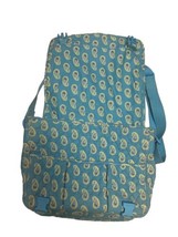 Vera Bradley Blue Paisley Diaper Bag Unisex 6 Pockets Zipper up in Back - £11.00 GBP