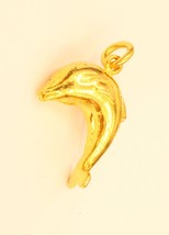 14k gold Dolphin pendant #b8 - £77.48 GBP