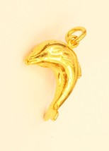 14k gold Dolphin pendant #b8 - £73.69 GBP