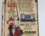 1994 Excalibur Hotel &amp; Casino Vintage Print Ad Advertisement Las Vegas pa19 - £6.31 GBP