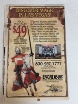 1994 Excalibur Hotel &amp; Casino Vintage Print Ad Advertisement Las Vegas pa19 - £6.26 GBP