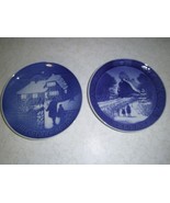 2 1973 Christmas Plates Royal Copenhagen - $33.61