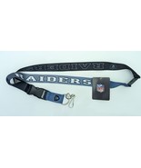 NFL Las Vegas RAIDERS Lanyard Keys &amp; Badge ID Holder, new with Tag - £4.75 GBP