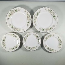 Dogwood China Plates Set of 5 Featherweight Governors Sizes 6&quot; to 8&quot; - $11.68