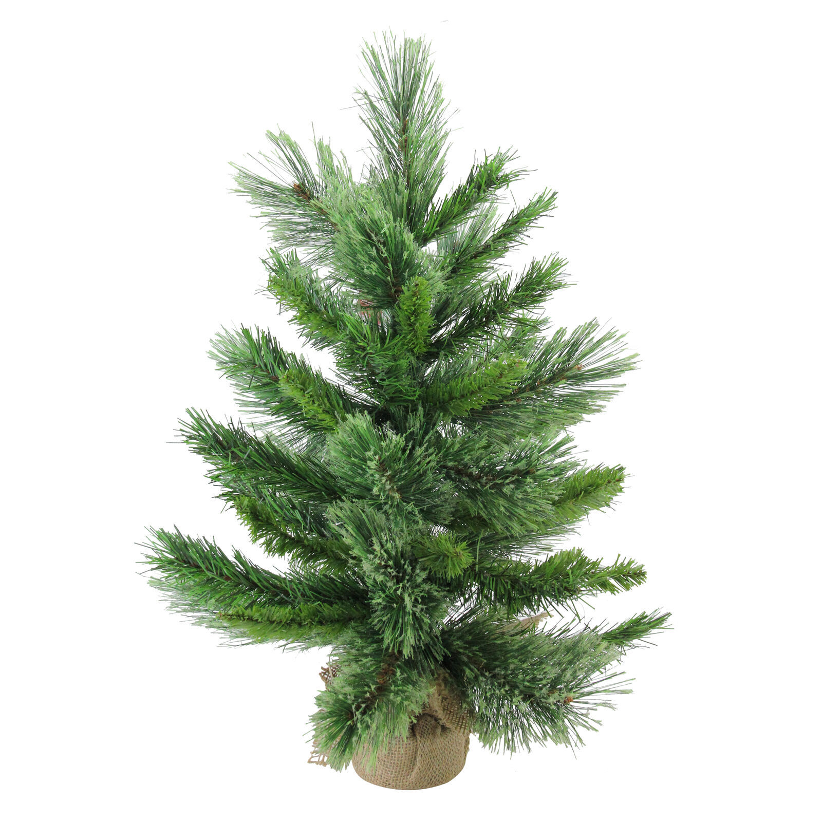 US Seller 24&quot; Mixed Cashmere Pine Artificial Christmas Tree Burlap Base ... - $42.98
