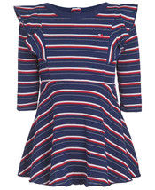 Tommy Hilfiger Infant Girls Ribbed Knit Dress &amp; Panty 2 Piece Set,Blue,12 Months - £37.89 GBP