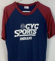 Vintage CYC Sports T Shirt Navy Blue Tee Men’s Large 50/50 USA 80s 90s - $29.99