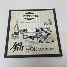 Electric Wok Cookery Cookbook Paperback Book By West Bend 1975 - £9.58 GBP
