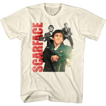 Scarface Tony Montana Triple Threat Men&#39;s T Shirt Say Hello to my Little Friend  - £22.31 GBP+